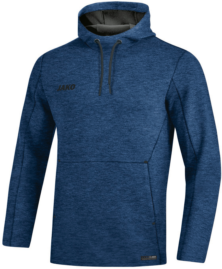 Jako Premium Basics Kapuzensweat marine meliert