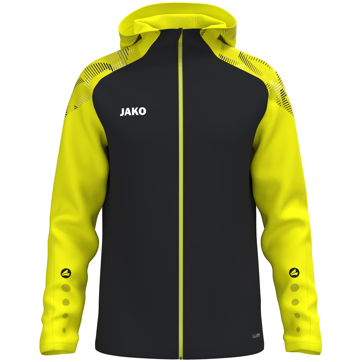 Jako Kapuzenjacke Sonic schwarz/neongelb
