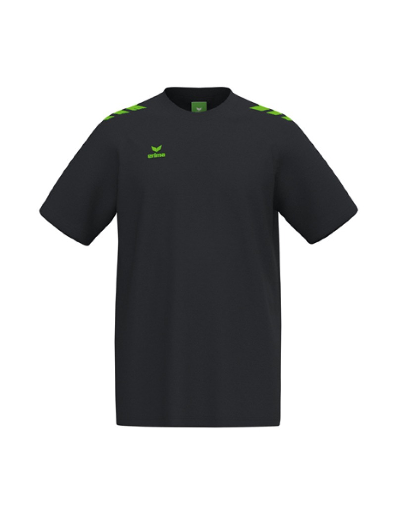 Erima CMPT 3 Wings Kinder T-Shirt schwarz/green gecko