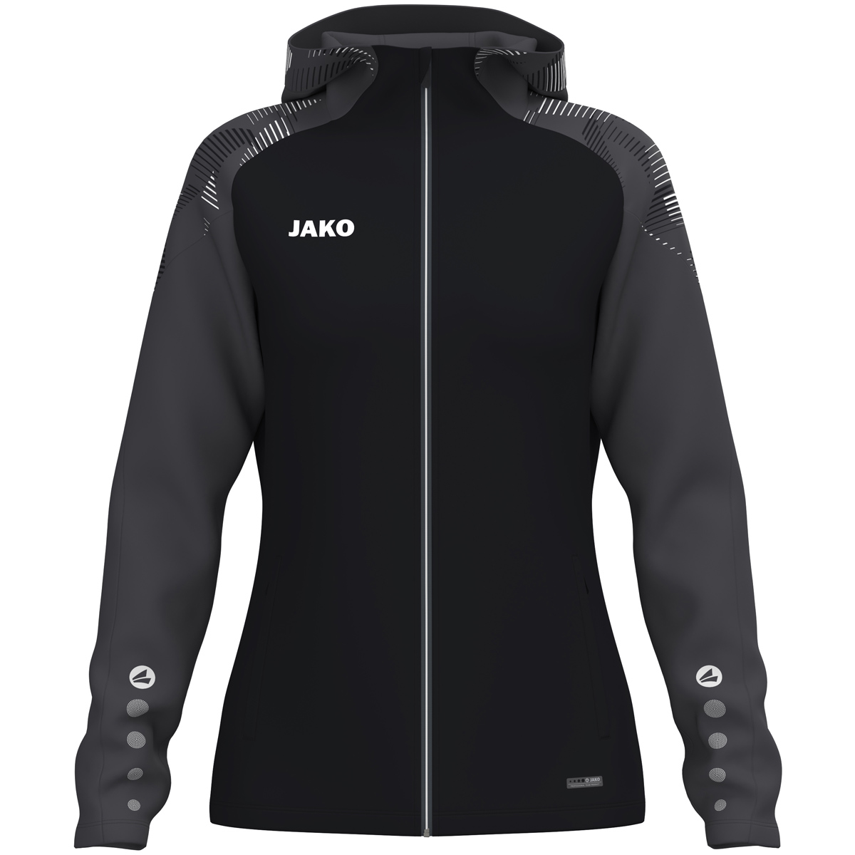 Jako Kapuzenjacke Sonic Damen schwarz/anthrazit