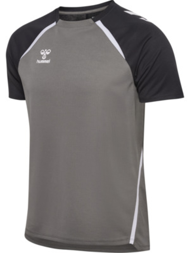 Hummel hmlLEAD 2.0 JERSEY S/S steel gray/asphalt