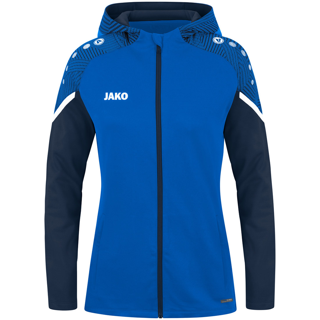 Jako Damen Kapuzenjacke Performance blau