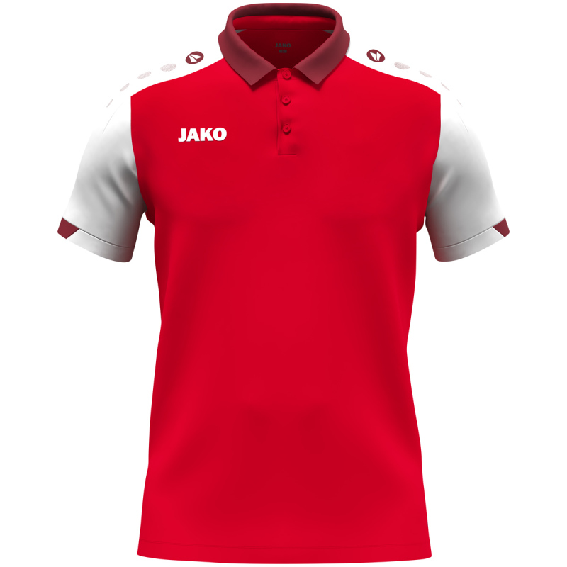 Jako Kinder Polo Dynamic rot-weiß-dunkelrot