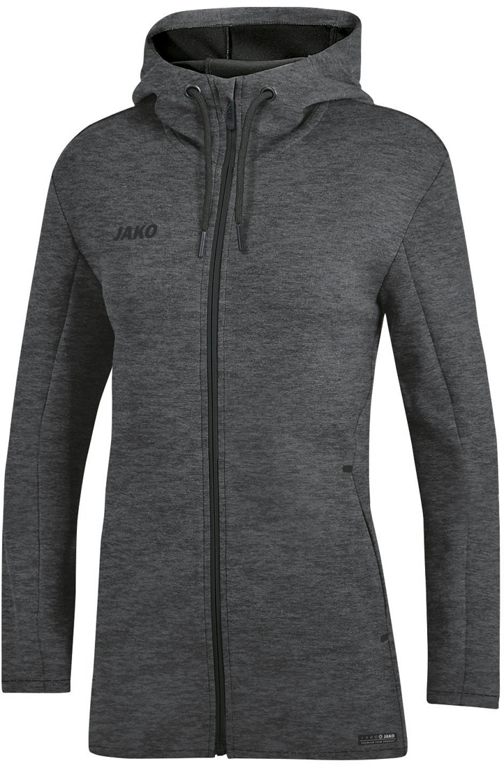 Jako Premium Basics Kapuzenjacke anthrazit meliert