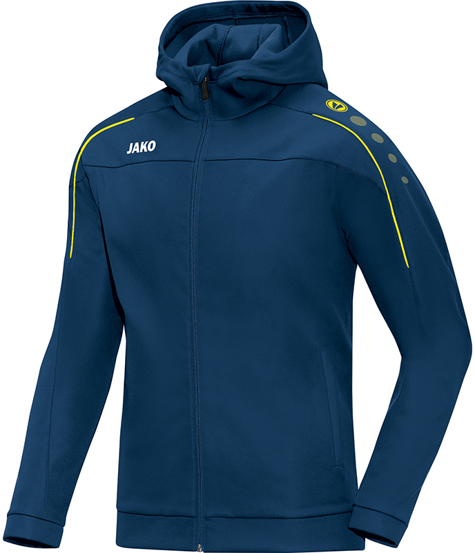 Jako Classico Kapuzenjacke nightblue-citro