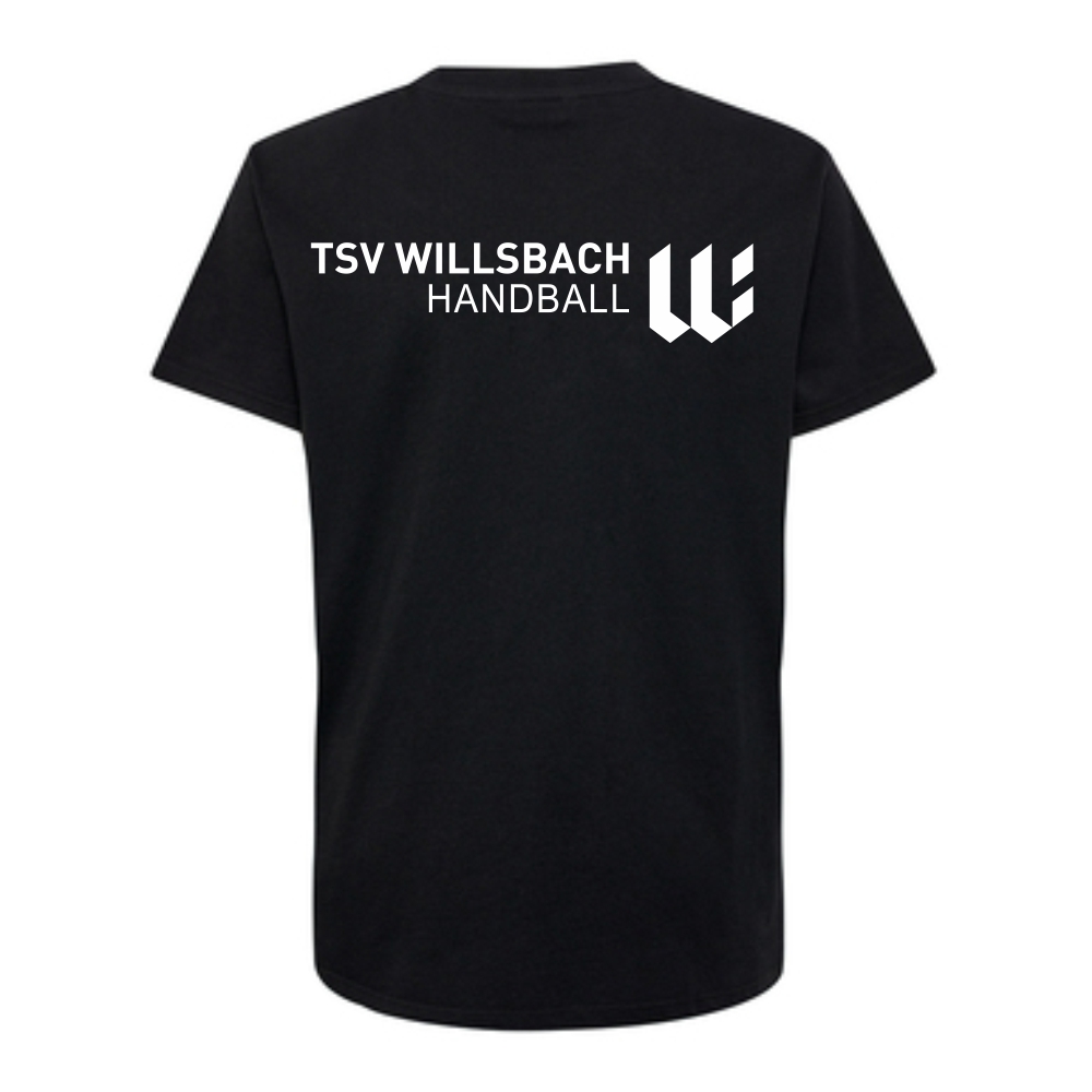 TSV Willsbach Hummel GO 2.0 Damen Baumwoll T-Shirt schwarz