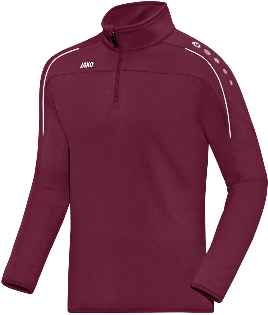 Jako Classico Ziptop maroon