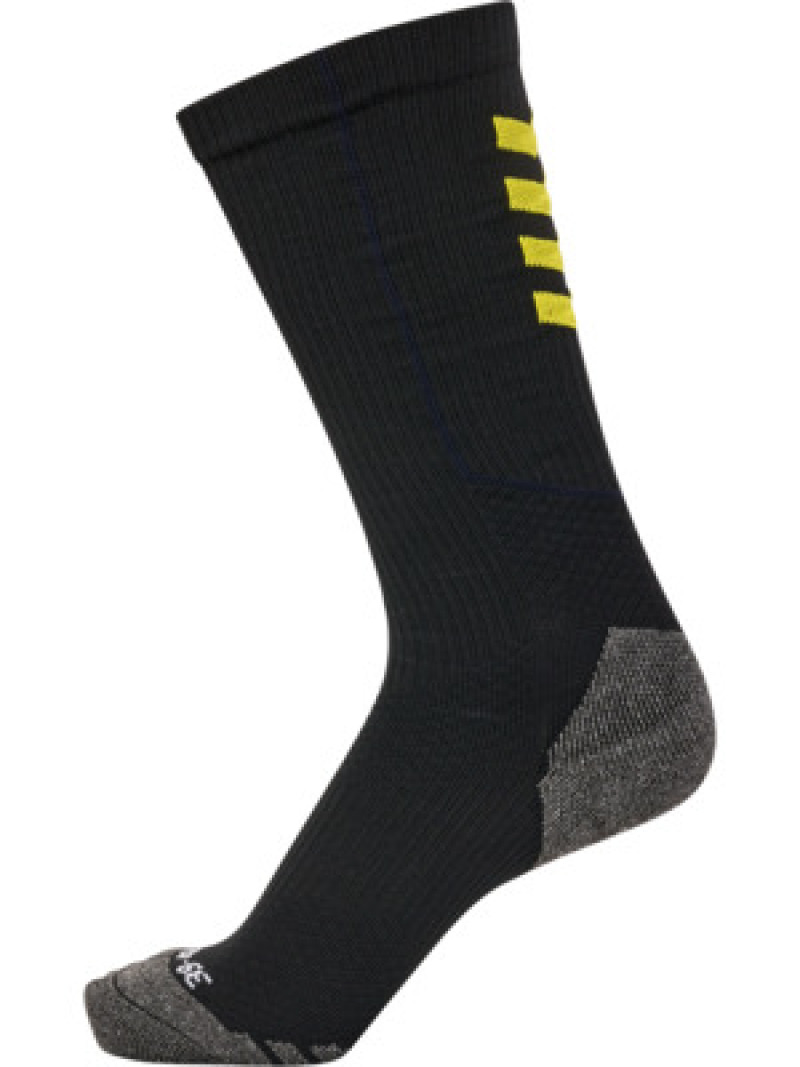 Hummel hmlPRO TRAINING SOCKS HIGH black/blazing yellow