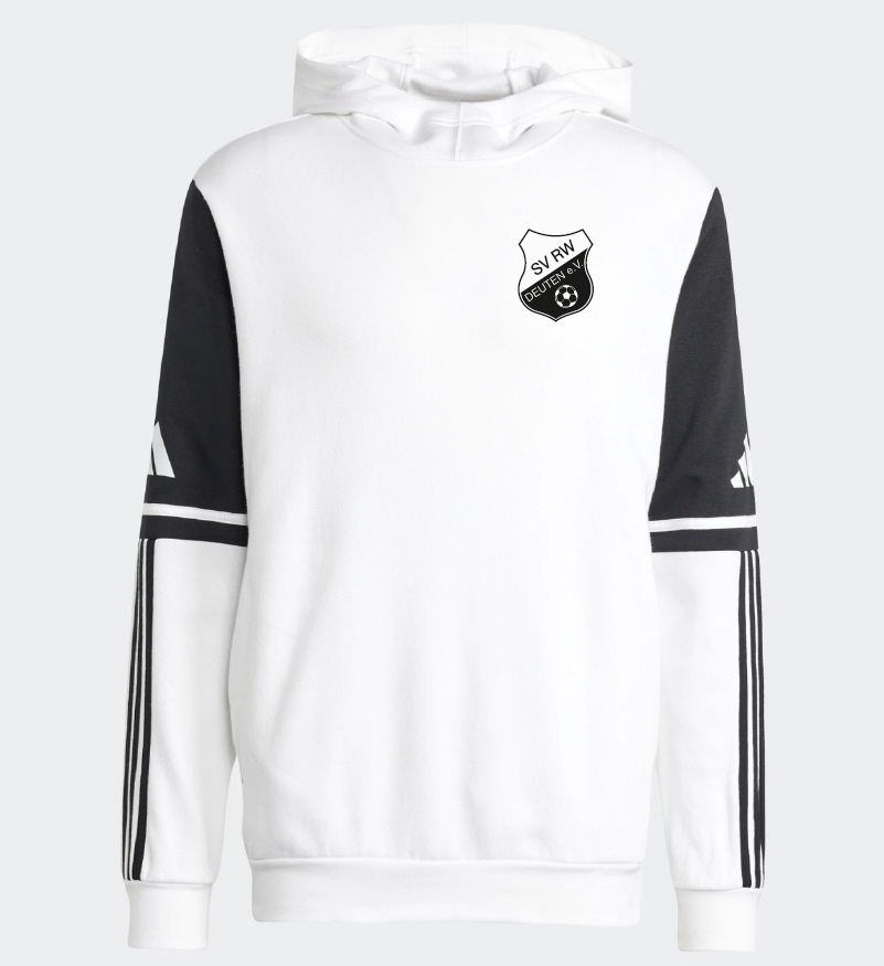 Rot-Weiß Deuten Kapuzenhoodie Squdra 25 weiß