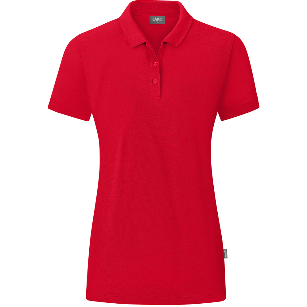 Jako Damen Polo Organic rot