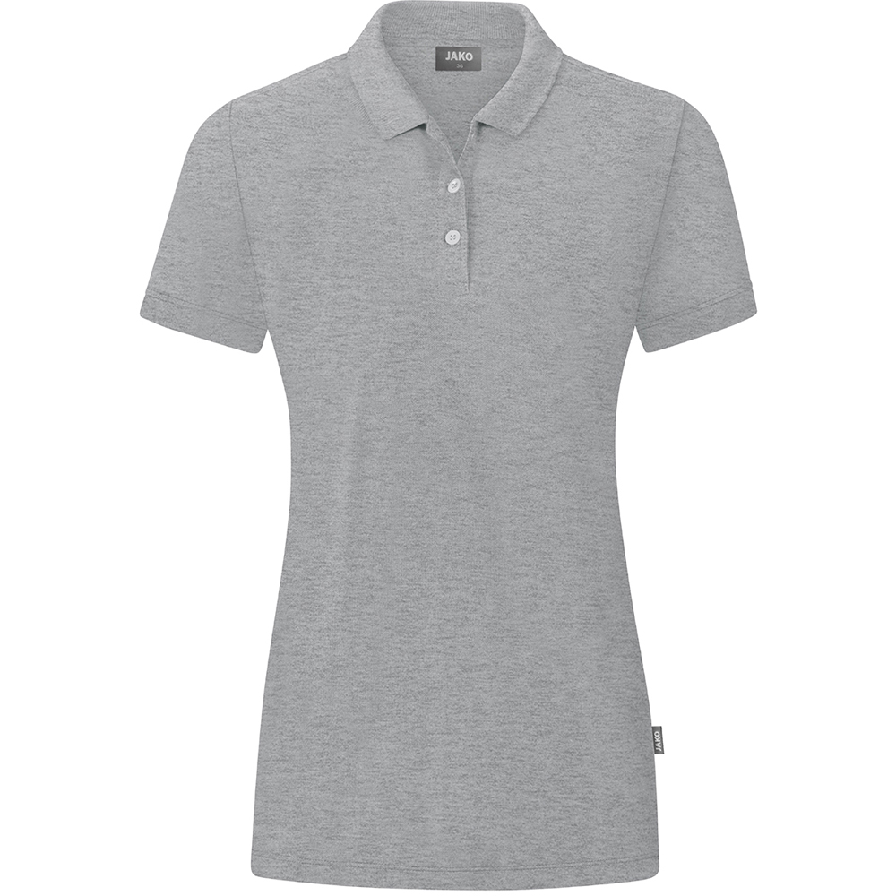 Jako Damen Polo Organic grau