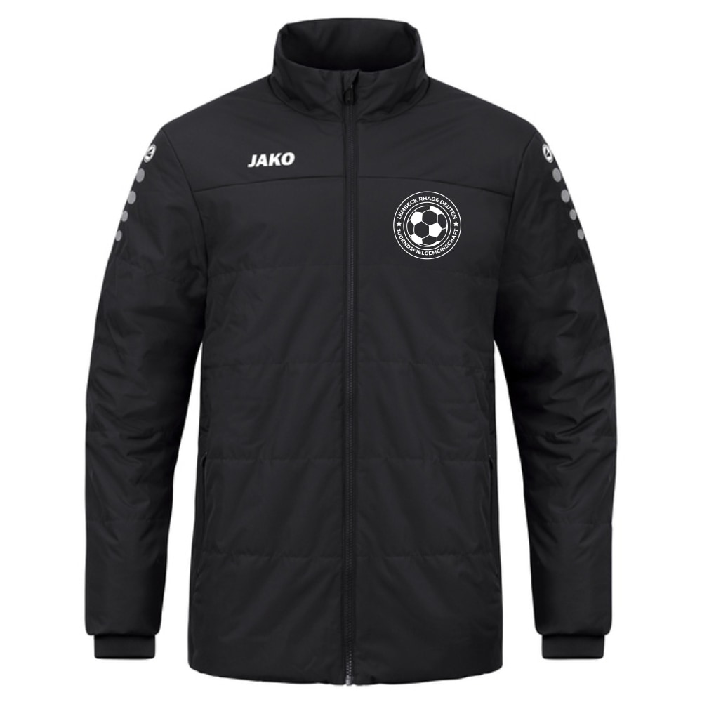 JSG Lembeck Rhade Deuten Coachjacke Team mit Kapuze schwarz