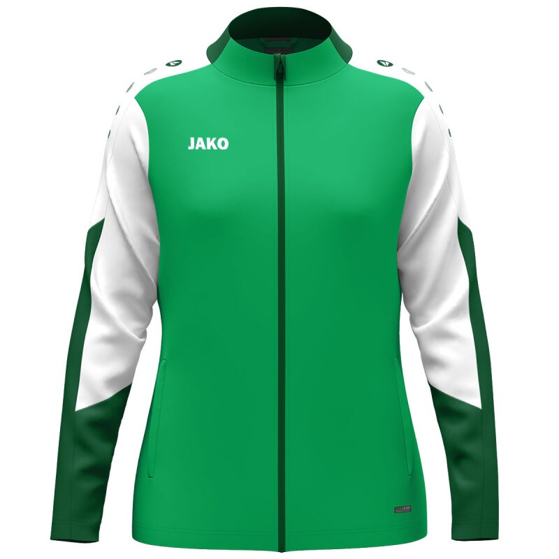 Jako Damen Polyesterjacke Dynamic Damen grün-weiß-dunkelgrün