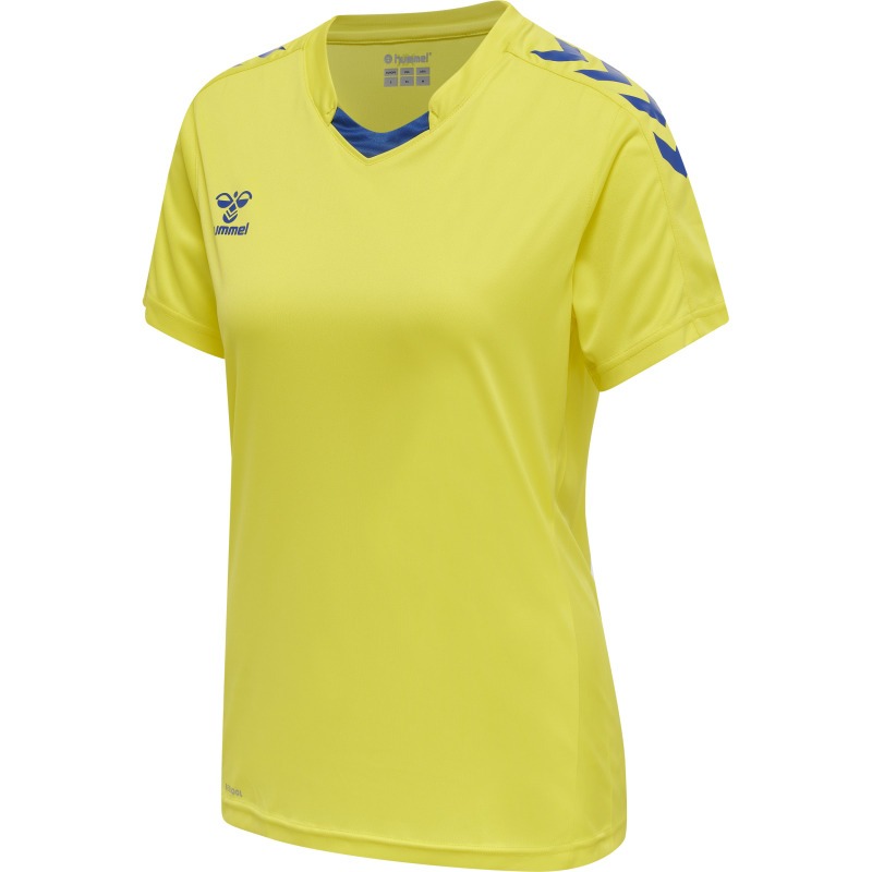 Hummel Hmlcore XK Poly Jersey S/S Woman blazing yellow/true blue