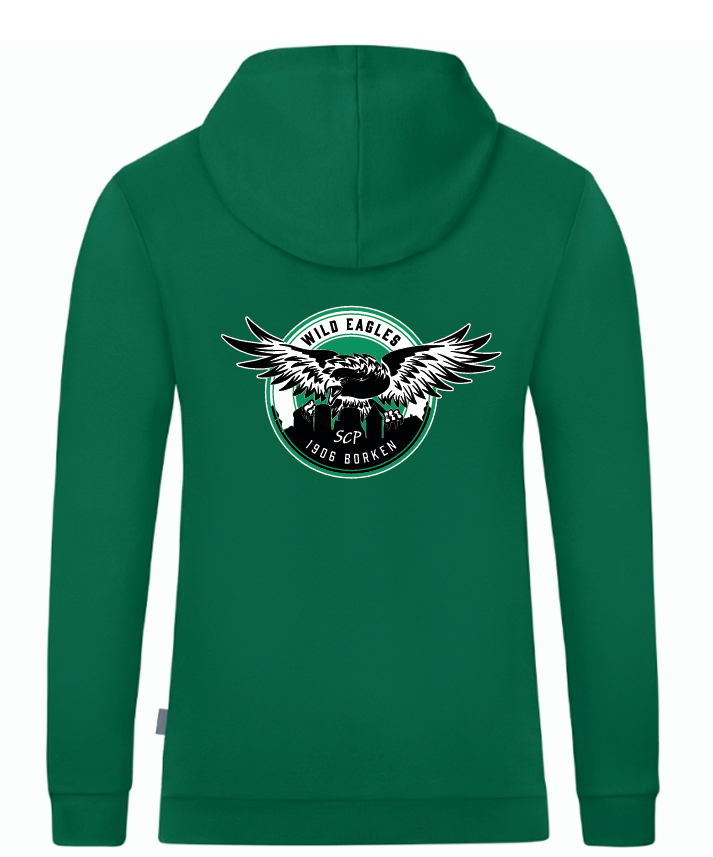 Wild Eagles Borken Kapuzensweat Organic grün