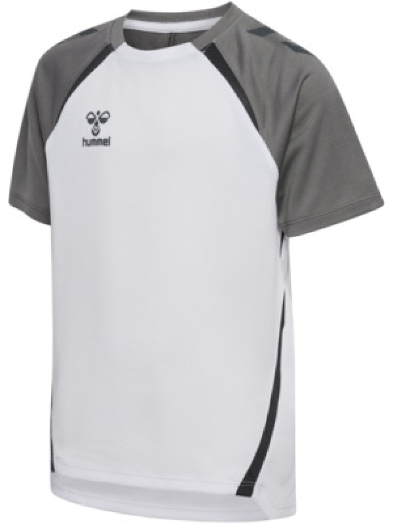Hummel hmlLEAD 2.0 JERSEY S/S KIDS white/steel gray
