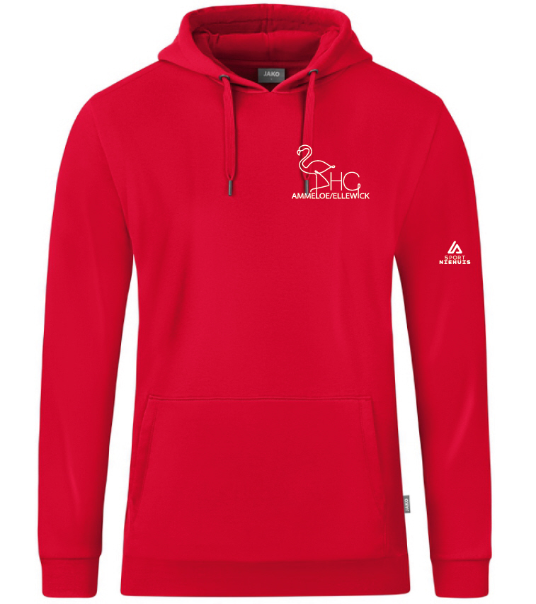 DHG Ammeloe Ellewick Organic Kapuzenhoodie rot