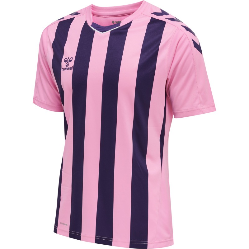 Hummel Hmlcore XK Striped Jersey S/S cotton candy/acai