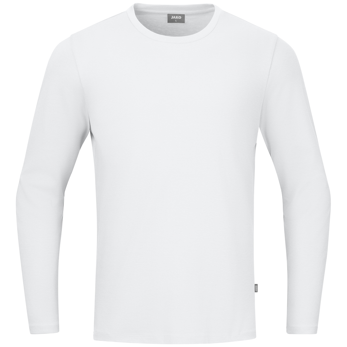 Jako Longsleeve Organic weiß