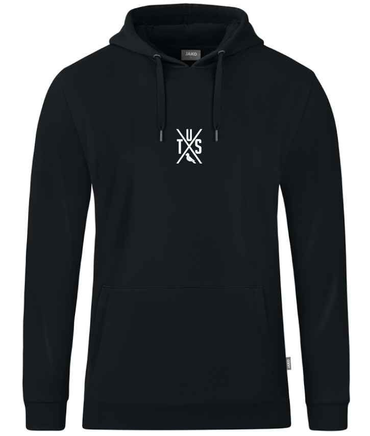 TuS Velen Hoodie Organic inkl. TusX Wappen Brust schwarz
