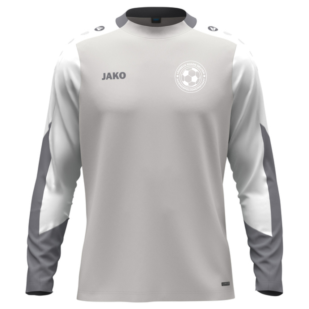 JSG Lembeck Rhade Deuten Kinder Longsleeve Dynamic hellgrau-weiß