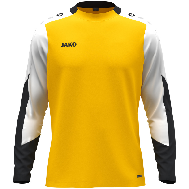 Jako Longsleeve Dynamic gelb-weiß-schwarz