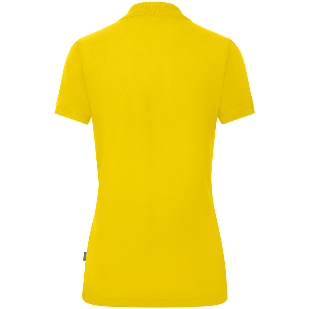 Jako Damen Polo Organic gelb