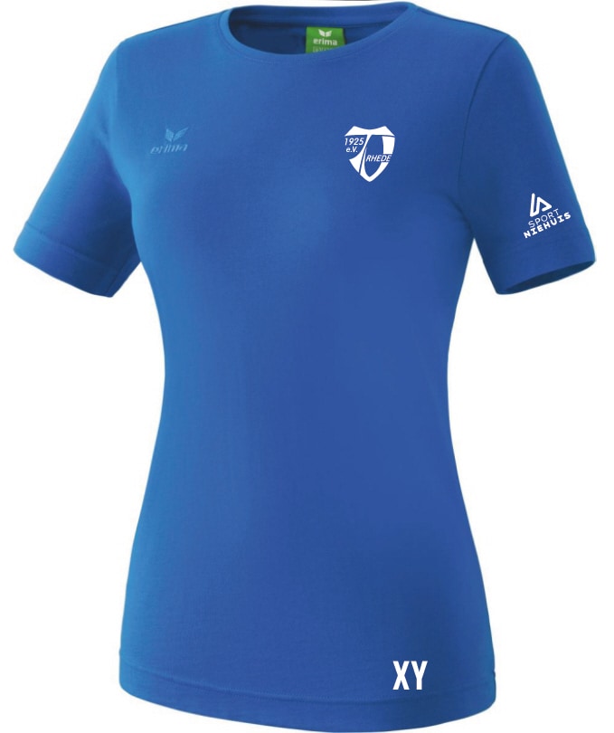 TV Rhede Damen T-Shirt Baumwolle blau