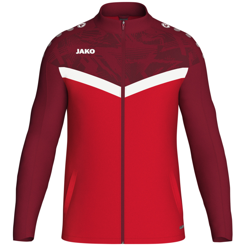 Jako  Polyesterjacke Iconic rot/weinrot