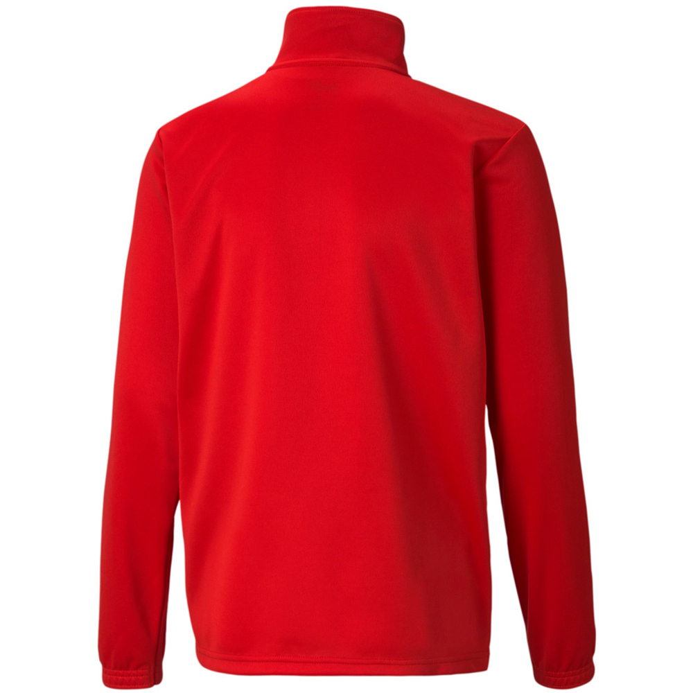 Puma Kinder 1/4 Zip Top teamRISE rot-weiß