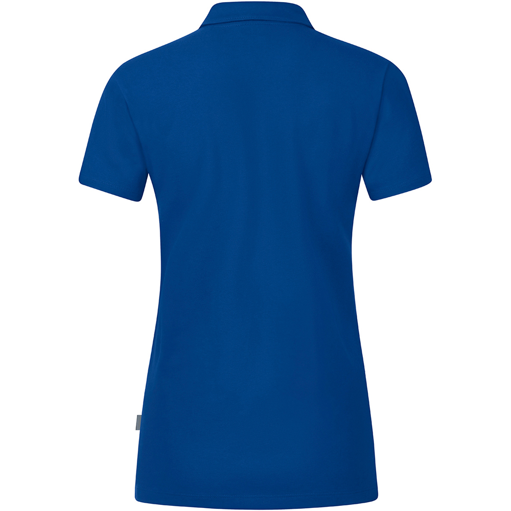 Jako Damen Polo Organic Stretch blau
