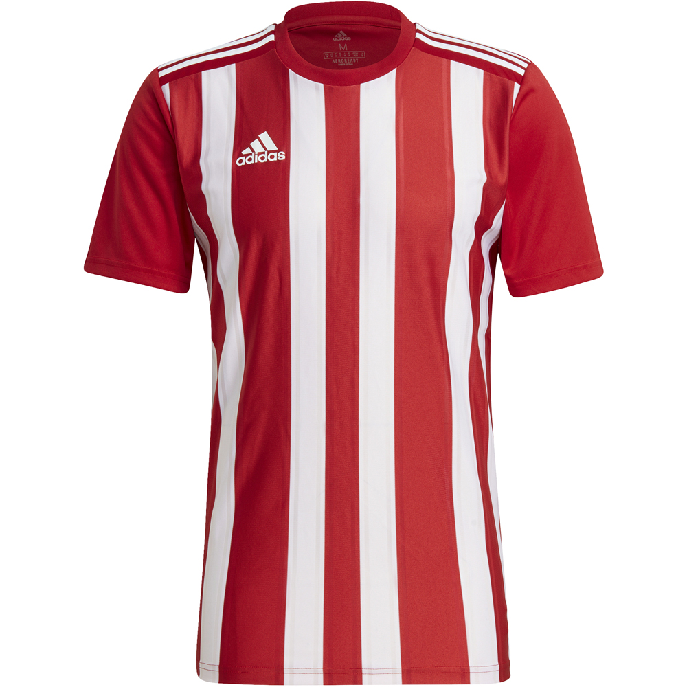 Adidas Kurzarm Trikot Striped 21 rot-weiß