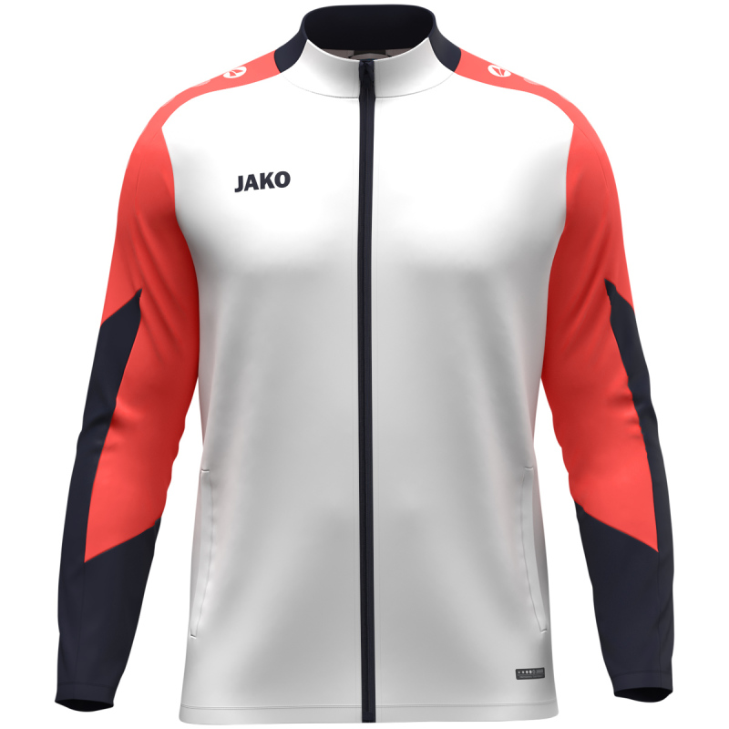 Jako Polyesterjacke Dynamic weiß-coral-marine