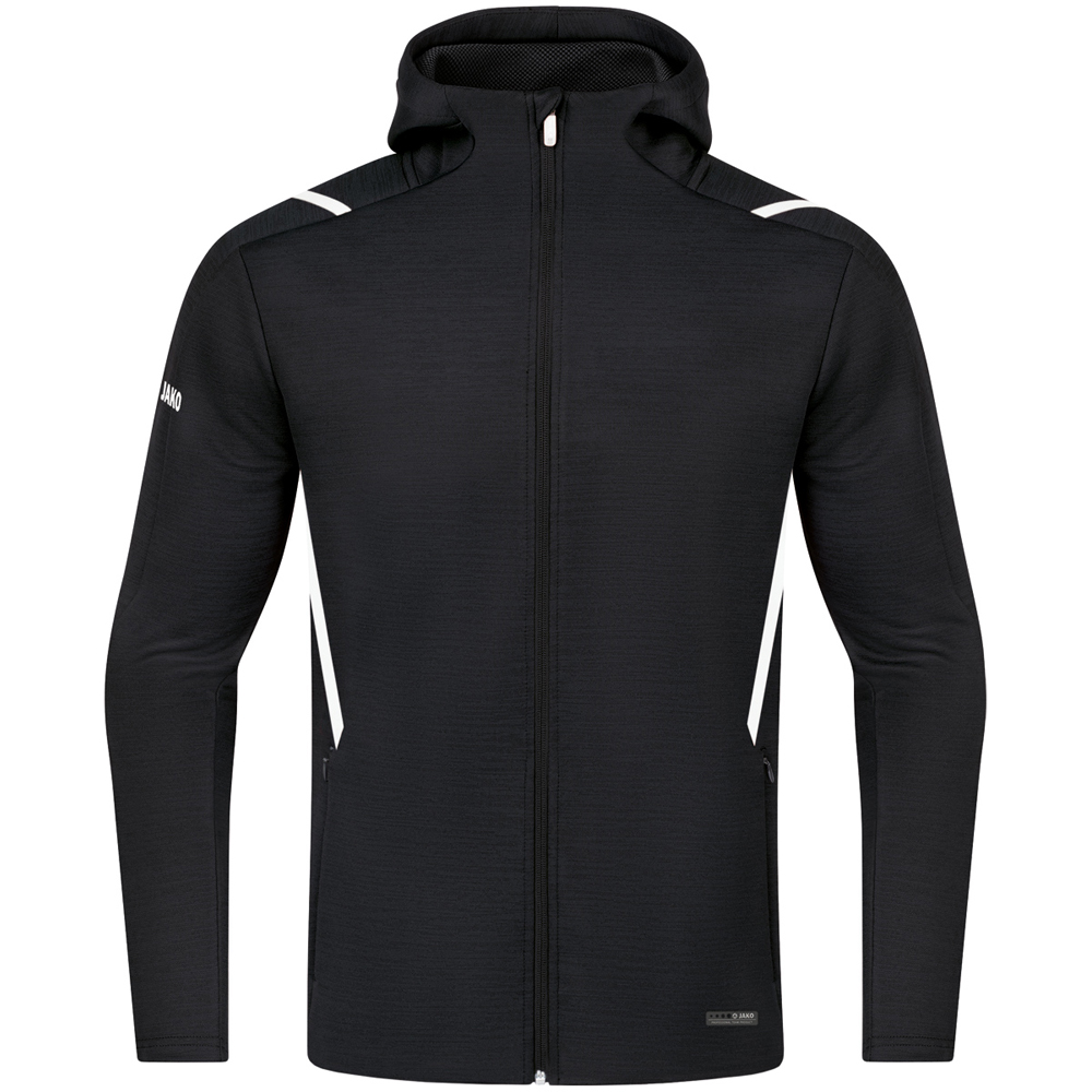 Jako Herren Kapuzenjacke Challenge schwarz-weiß