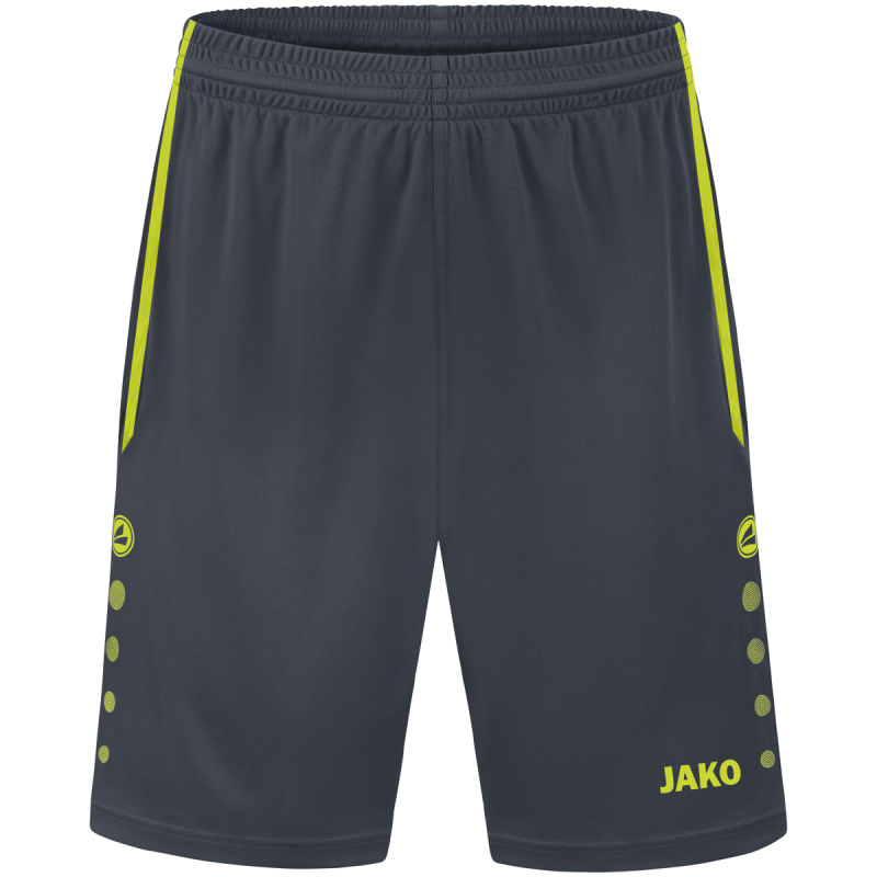 Jako Sporthose Allround anthrazit-lemon