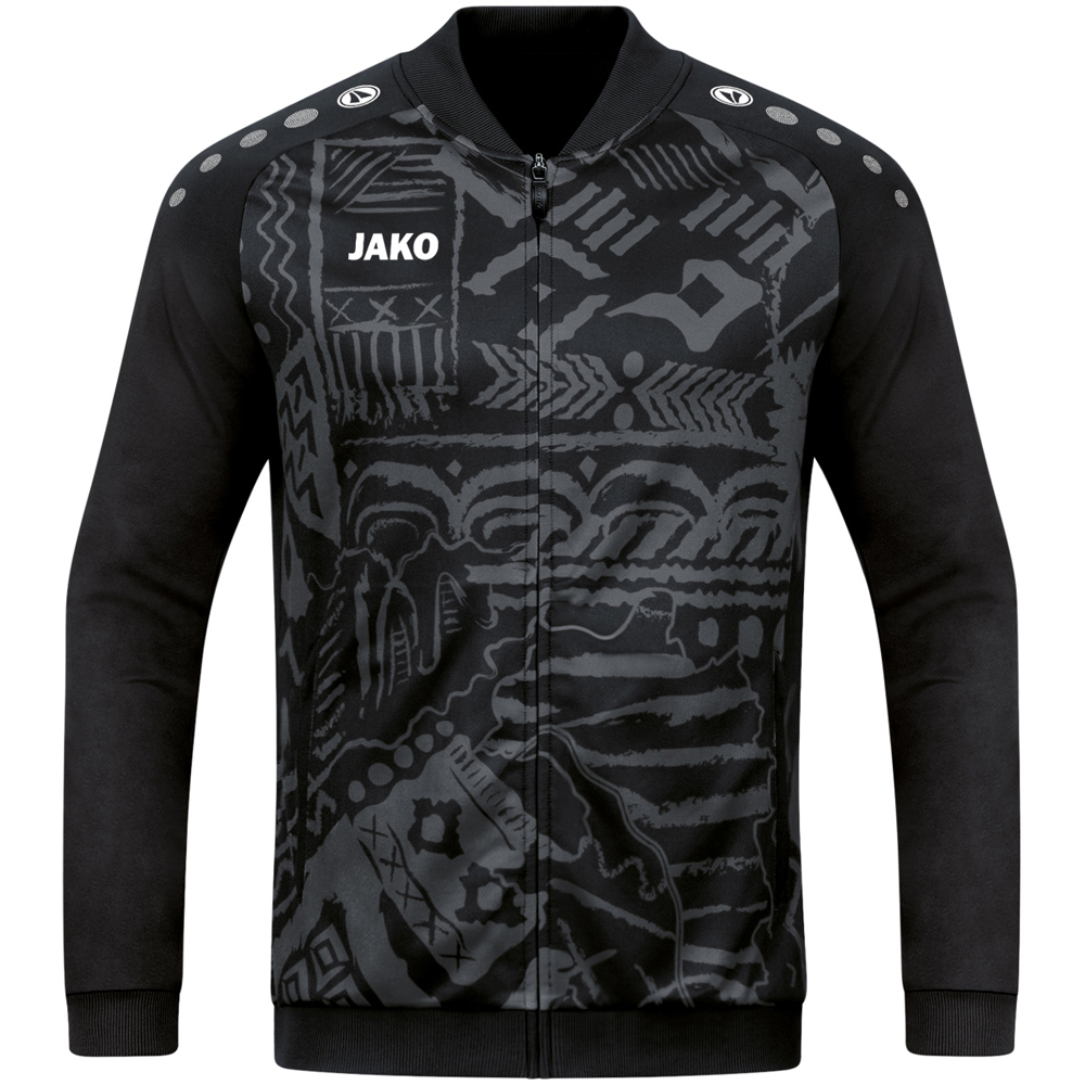 Jako Herren Einlaufjacke Tropicana schwarz-grau