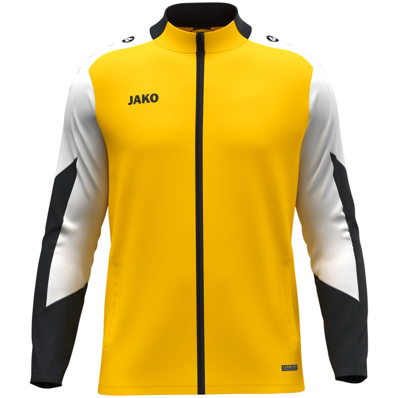 Jako Kinder Polyesterjacke Dynamic gelb-weiß-schwarz