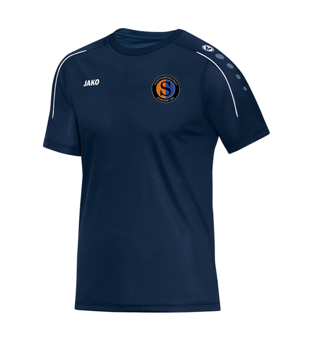 SG Schildow T-Shirt Classico marine-weiß