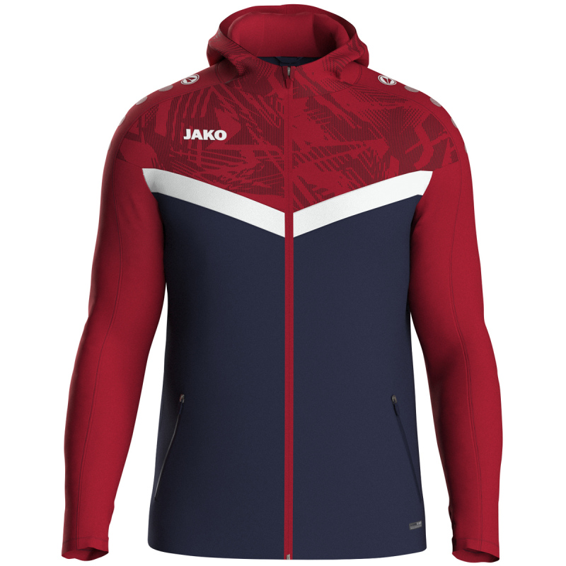 Jako  Kapuzenjacke Iconic  marine/chili rot