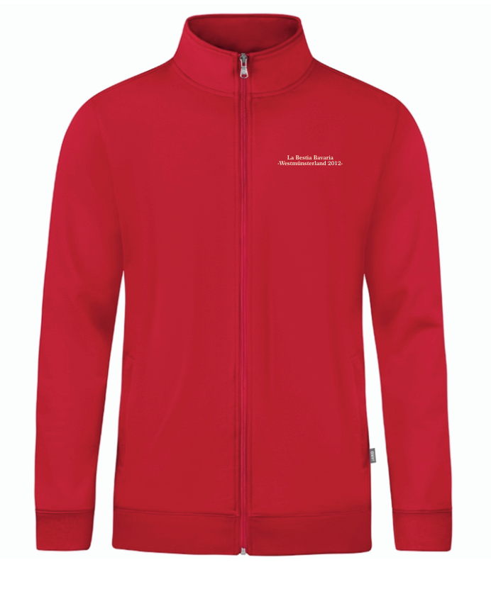 La Bestia Bavaria Sweatjacke Doubletex rot