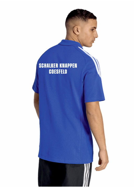 S04 Fanclub Knappen Coesfeld Polo Shirt Tiro 26 blau