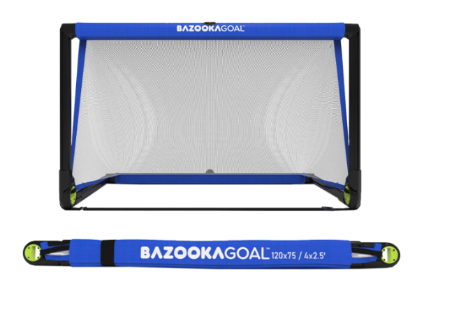 Bazookagoal Teleskoptor | 120x75 Schwarz Gelb