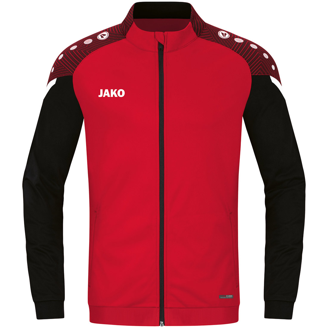 Jako Kinder Polyesterjacke Performance rot-schwarz