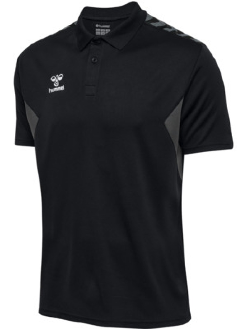 Hummel Hmlauthentic 24 PL Herren Poloshirt schwarz