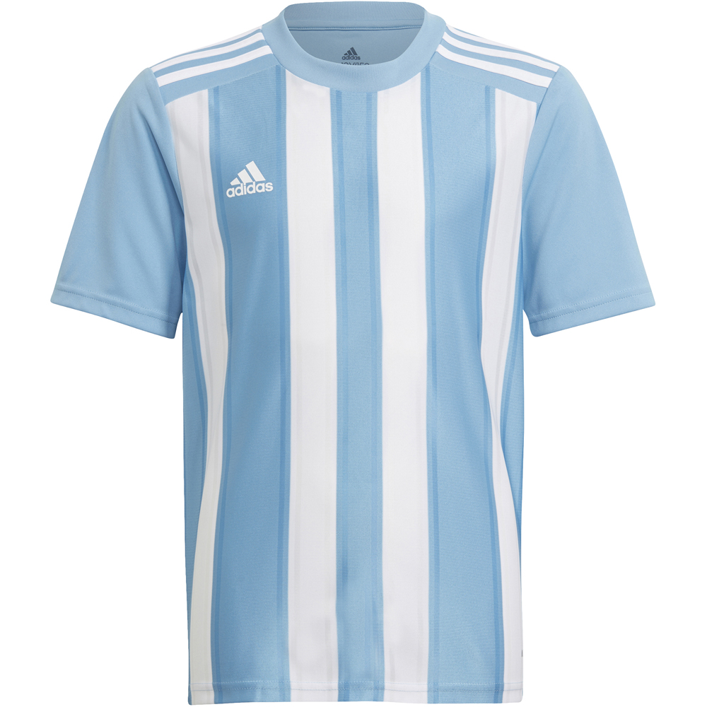 Adidas Kinder Kurzarm Trikot Striped 21 blau-weiß
