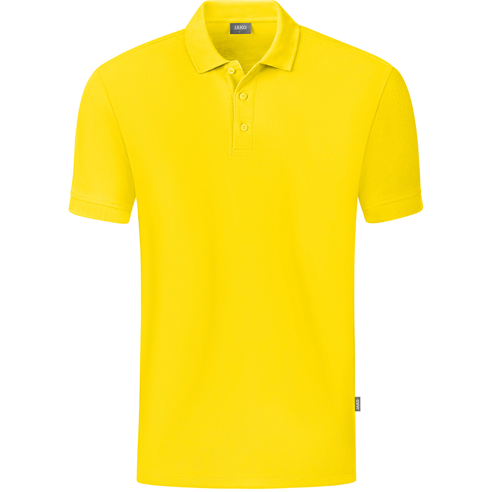 Jako Herren Polo Organic gelb