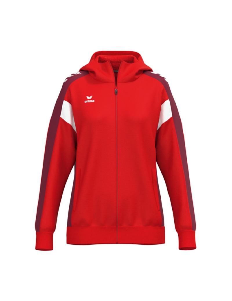 Erima CELEBRATE 125 Damen Trainingsjacke mit Kapuze rot/new bordeaux