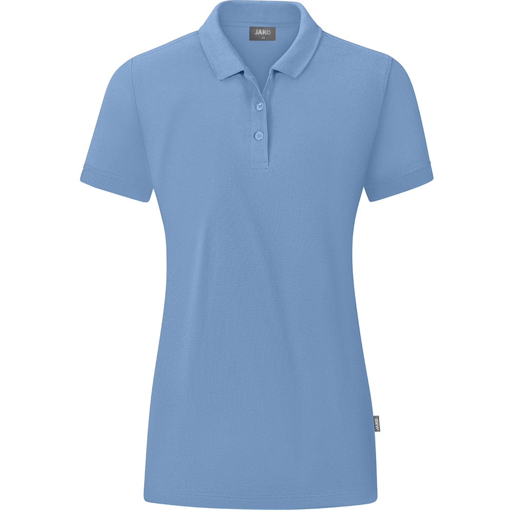 Jako Damen Polo Organic blau
