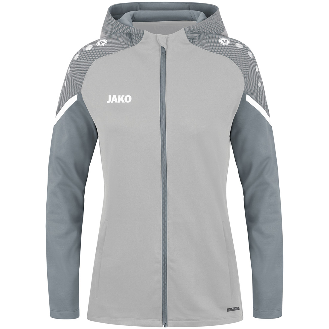 Jako Damen Kapuzenjacke Performance grau