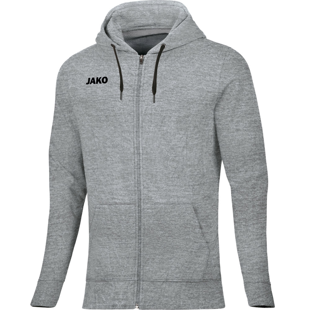 Jako Damen Kapuzenjacke Base grau